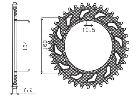 Zębatka Tylna Sunstar SUNR1-4633-43