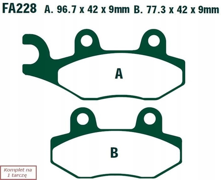 Klocki Hamulcowe EBC FA228HH