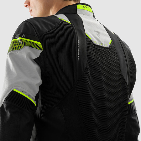 Kurtka tekstylna motocyklowa REBELHORN HIFLOW V BLACK GREY FLUO