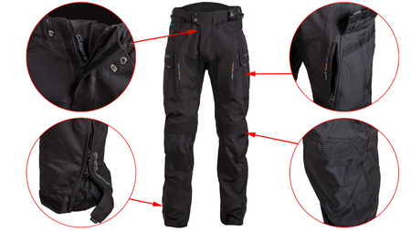 Spodnie Motocyklowe Rebelhorn Cubby III Black