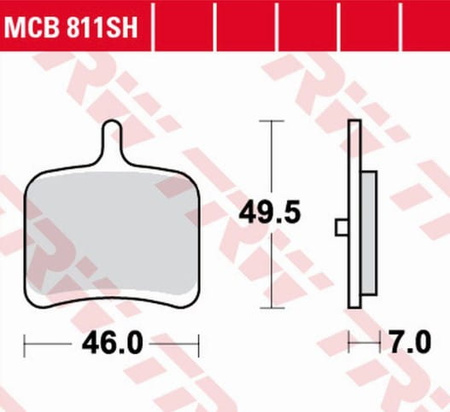 Klocki Hamulcowe TRW MCB811SH