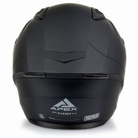 Kask Młodzieżowy Apex FI100 JNR SOLID MATT czarny matowy