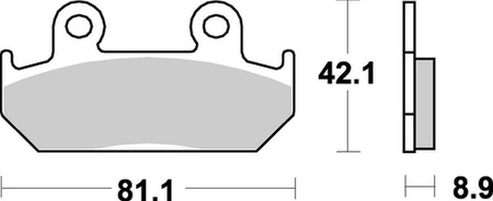Klocki Hamulcowe SBS 593HS