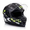 Kask integralny Lazer Rafale Evo Oni Dark Black Grey Fluo