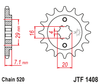 Zębatka Przednia JT JTF1408.15