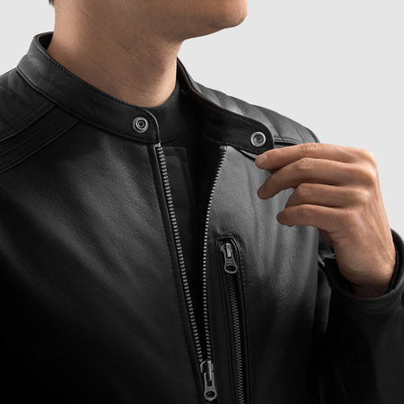 Kurtka Skórzana Motocyklowa OZONE COLT BLACK