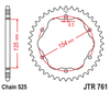 Zębatka Tylna JT JTR761.43