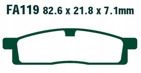 Klocki Hamulcowe EBC FA119TT