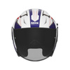Kask Otwarty Motocyklowy NOX N130 MYST WHITE BLUE RED