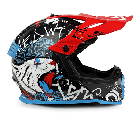 Kask Enduro Dziecięcy LS2 MX437 FAST EVO II MINI STARMAW