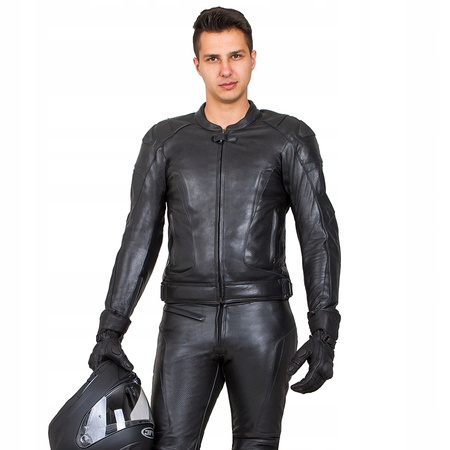 RST CZARNA MOTOCYKLOWA KURTKA SKÓRZANA GT CE BLACK XL