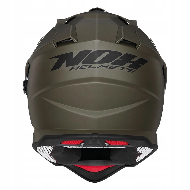 Kask off-roadowy motocyklowy NOX N312 Zielony mat