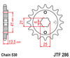 Zębatka Przednia JT JTF286.16