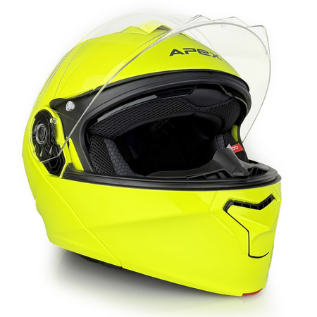 Kask Szczękowy Apex MI100 SOLID FLUO