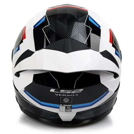 Kask Otwarty LS2 OF618 VERSO II AIR white blue red 
