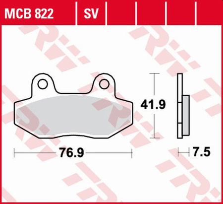 Klocki Hamulcowe TRW MCB822