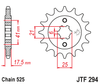 Zębatka Przednia JT JTF294.14