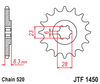 Zębatka Przednia JT JTF1450.13