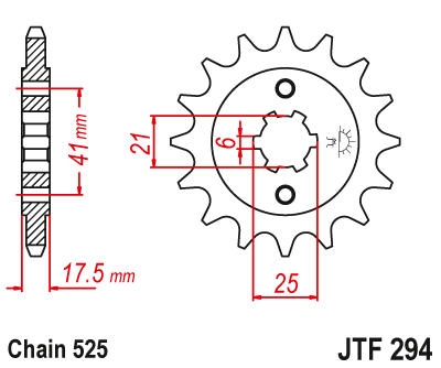 Zębatka Przednia JT JTF294.14