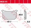 Klocki Hamulcowe TRW MCB515