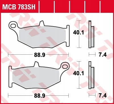 Klocki Hamulcowe TRW MCB783SH