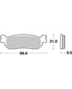 Klocki Hamulcowe SBS 155MS