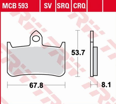 Klocki Hamulcowe TRW MCB593TRQ