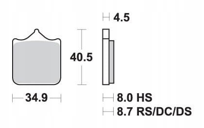 Klocki Hamulcowe SBS 870DC