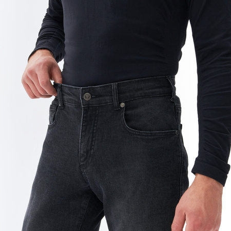 Spodnie motocyklowe jeansowe REBELHORN NOMAD TAPERED FIT Washed Black
