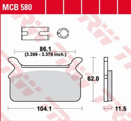 Klocki Hamulcowe TRW MCB580