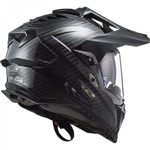Kask Motocyklowy Enduro LS2 MX701 EXPLORER CARBON Czarny karbon