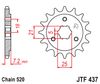Zębatka Przednia JT JTF437.14