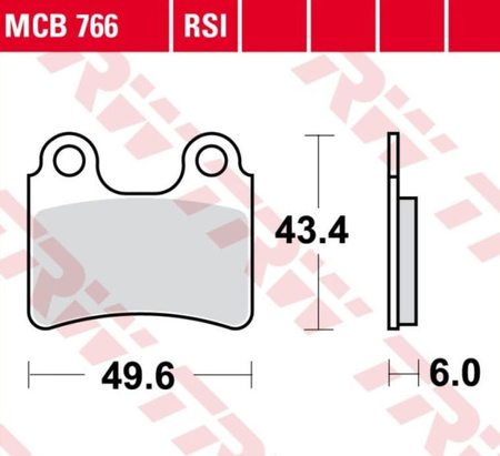 Klocki Hamulcowe TRW MCB766