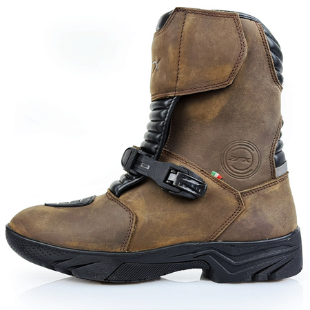 Buty Motocyklowe ZRX SIERRA BROWN brązowy skóra