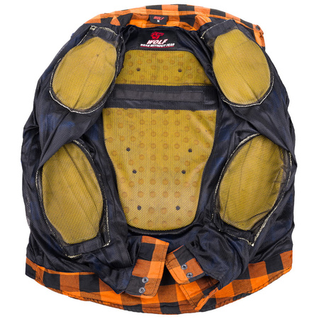Koszula Motocyklowa WOLF LS02 HOOD RED
