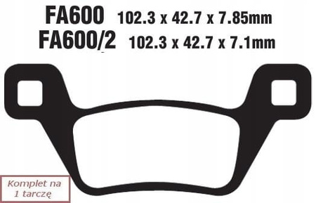 Klocki Hamulcowe EBC FA600R