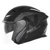 Kask Otwarty Motocyklowy NOX N130 KLINT BLACK GREY WHITE MATT