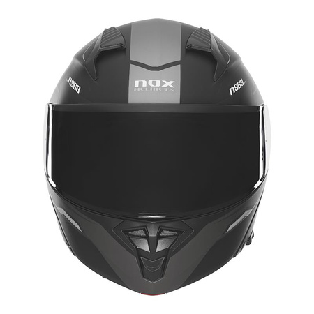 Kask Szczękowy Motocyklowy NOX N968 ULTRA BLACK TITAN MATT