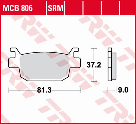 Klocki Hamulcowe TRW MCB806SRM