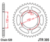 Zębatka Tylna JT JTR305.46