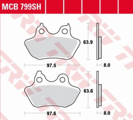 Klocki Hamulcowe TRW MCB799SH