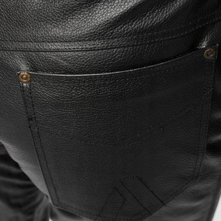 Spodnie Skórzane Męskie ADRENALINE CLASSIC BLACK