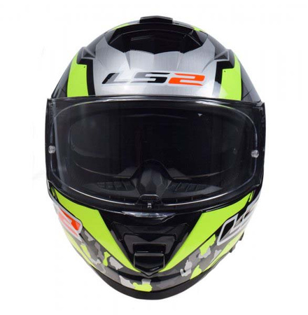 Kask integralny LS2 FF800 STORM II CYBORG H-V YELL GREY
