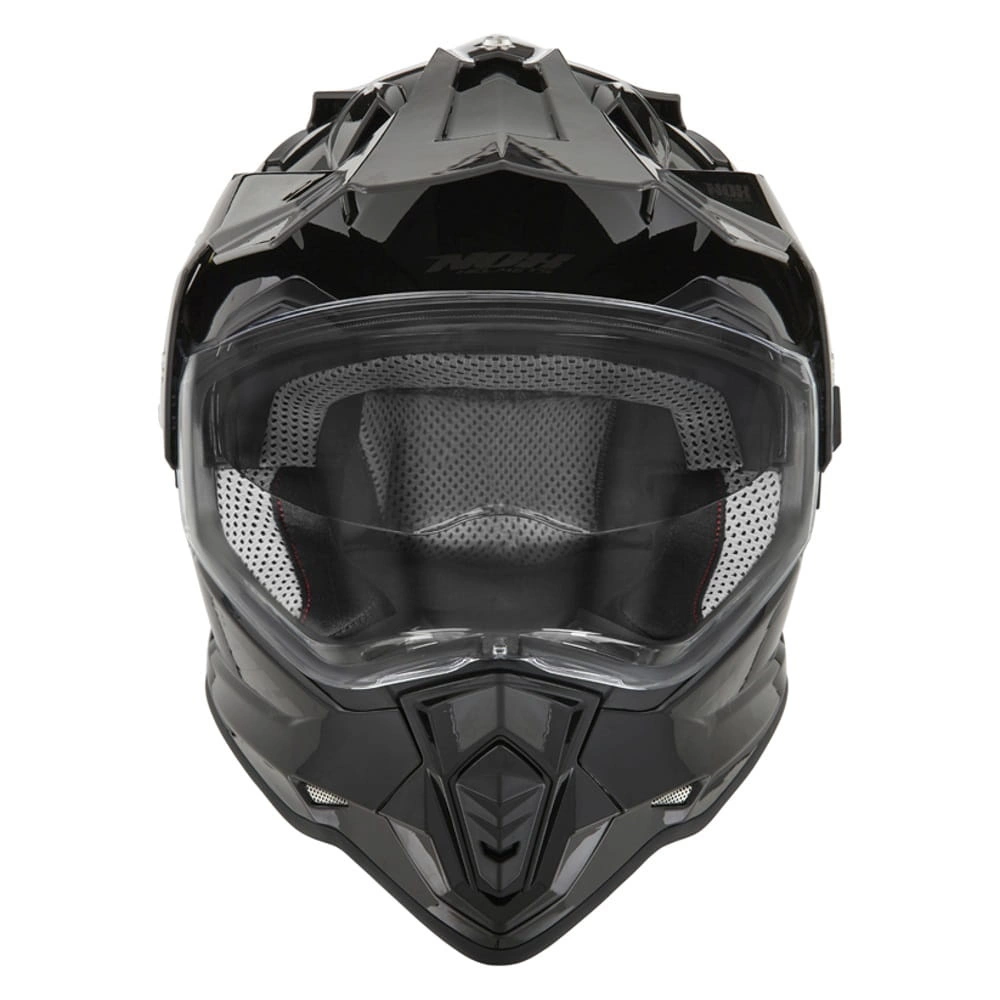 Kask off-roadowy motocyklowy NOX N312 Czarny połysk