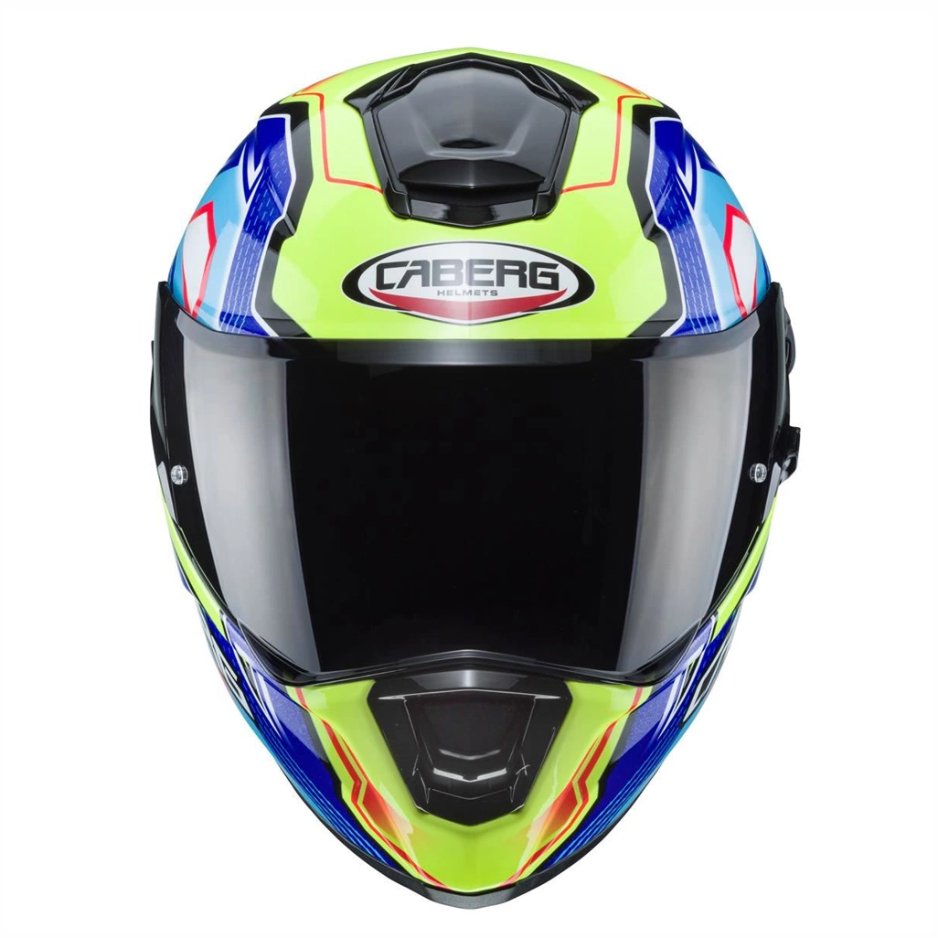 Kask integralny motocyklowy CABERG DRIFT EVO LB29 Czarno-niebiesko-żółta
