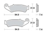 Klocki Hamulcowe TRW MCB574