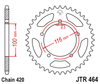 Zębatka Tylna JT JTR464.50