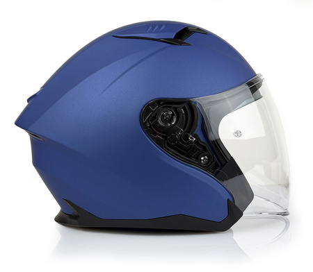 Kask Otwarty Apex JI200 SOLID METALLIC matowy niebieski