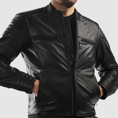 Kurtka Skórzana Motocyklowa REBELHORN HUNTER II Black mat