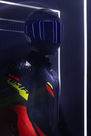 1-Częściowy Kombinezon Motocyklowy SHIMA HYPER-RS czarny biały